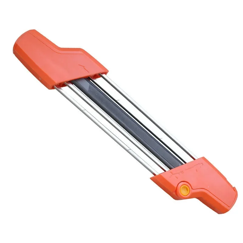 2 IN 1 Chainsaw Chain Sharpener Chain File Sharpener 4/4.8/5.5mm Rubbing Wood Teeth Manual Chain Grinding File Sharpener Tool