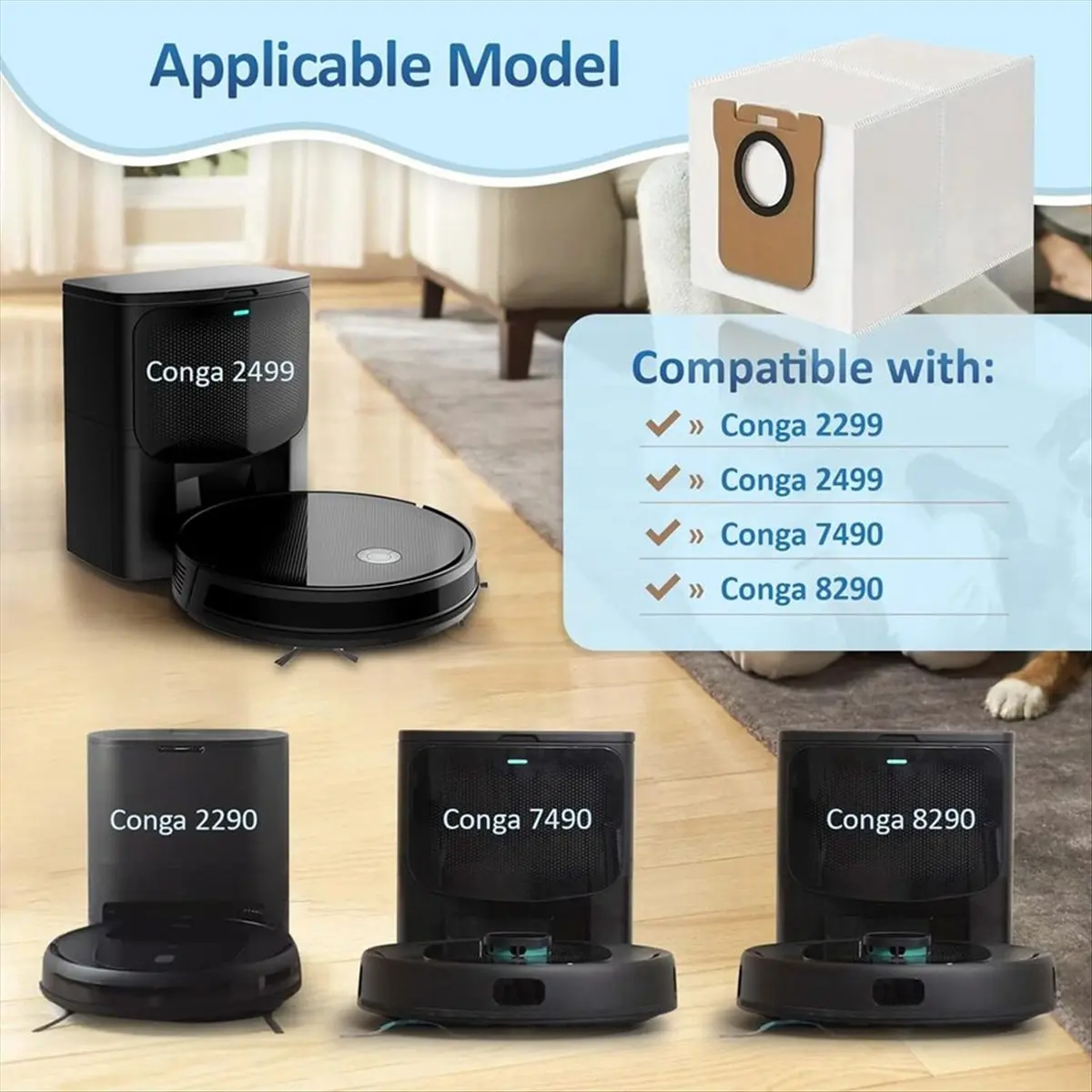 

Мешки для пылесосов 2299, 2499, 7490, 8290, мешки для сбора пыли для робота-пылесоса [запчасти]