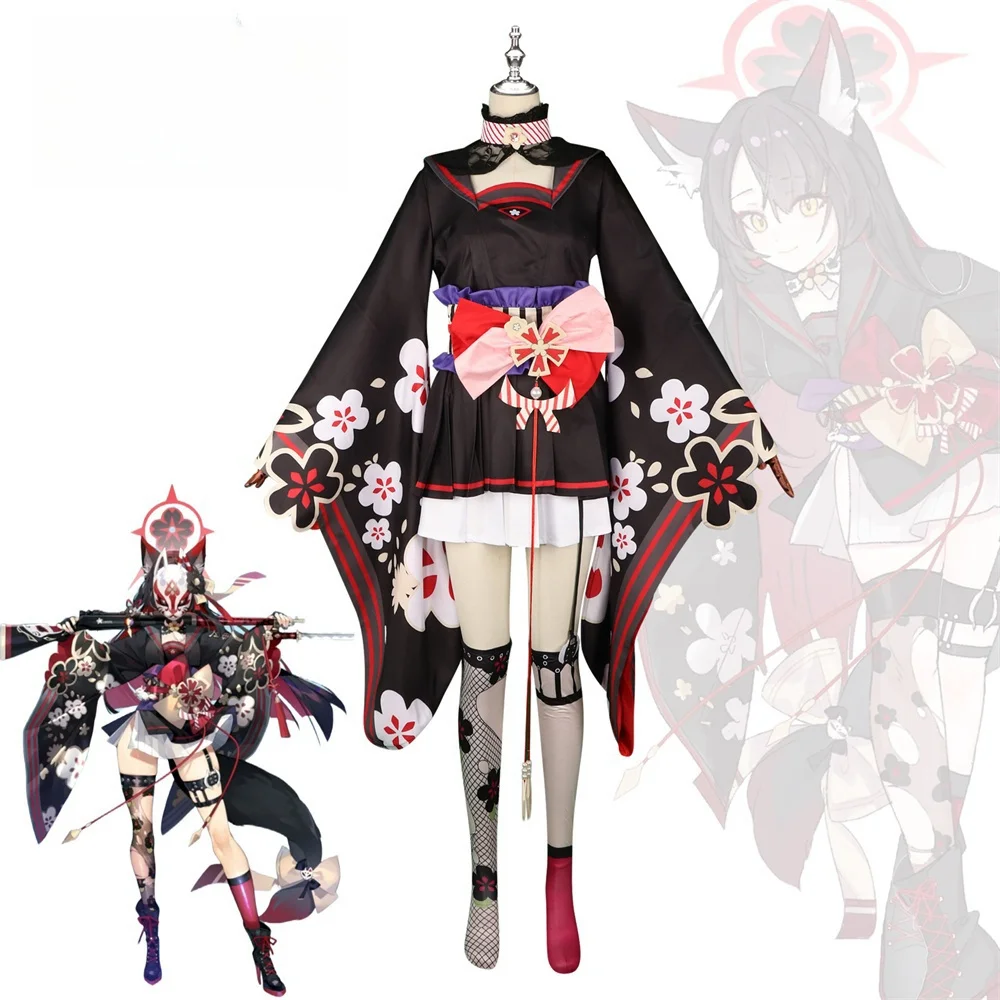 

Game Blue Archive Wakamo Cosplay Costume Set