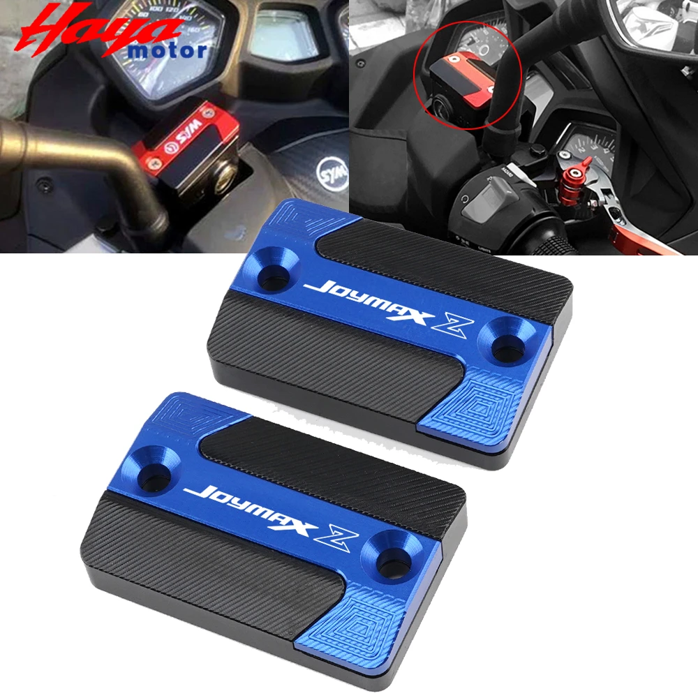 

For SYM JOYMAX Z JoymaxZ 125 250 300 Motorcycle Accessories CNC Front Brake Fluid Reservoir Cover With Logo "Joymax Z"