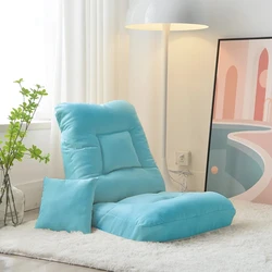 Lazy sofa chair floor stool balcony bay window leisure legless tatami office noon break bed nordic folding recliner chair