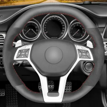 Coprivolante a copertura totale per Mercedes Benz A 45 AMG 4MATIC CLA 45 C 63 E 63 AMG GLA 45 Pelle stile pelle scamosciata intrecciata