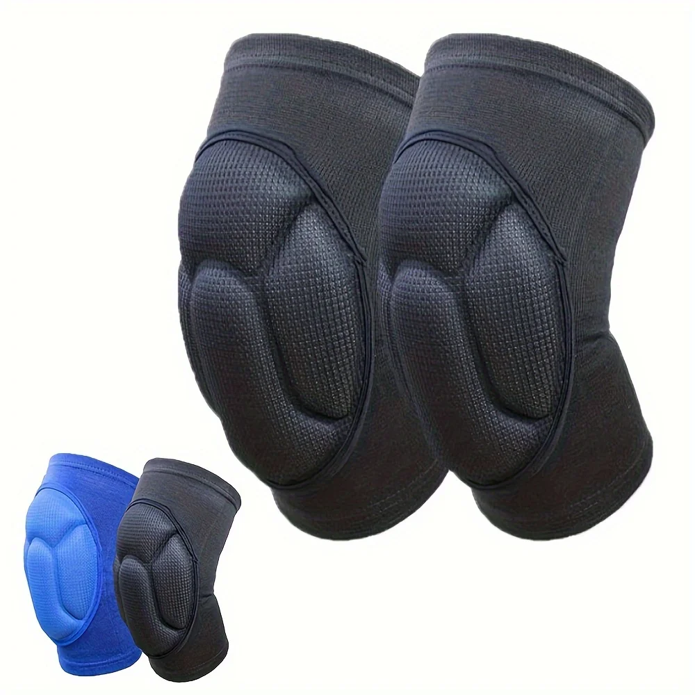 Order A Size Up, 1 Pair Knee Brace With Cushion, Thickening Football Volleyball Extreme Sports Knee Pads Brace Support, Cycling