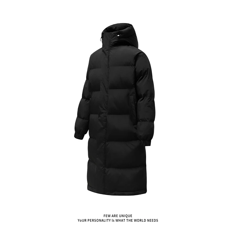 Koreaanse Winter Katoenen Gewatteerd Jack Capuchon Designer Parka Masculina 2024 Lange Jassen Vrouwen Casual Winddichte Warme Verdikte Bovenkleding