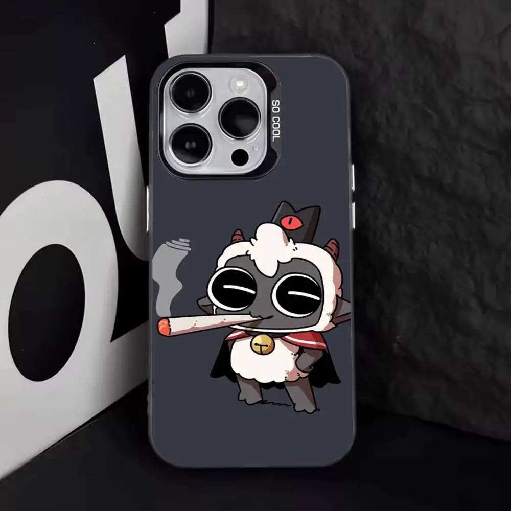 Game Cult Of The L-Lamb Phone Case For iPhone 17,16,15,14,13,12,11,Pro,Max,Plus,E,Air,Mini Black Tpu Cover
