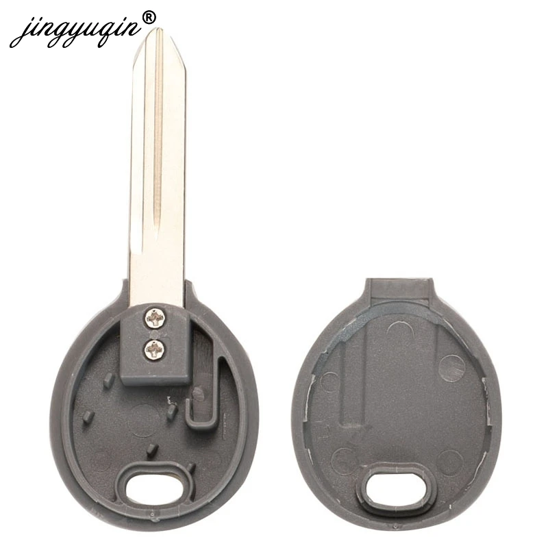 jingyuqin 10pcs Transponder Car Key Shell Case For Dodge Sebring Magnum Durango Jeep Chrysler 300 Pacifica Town Country