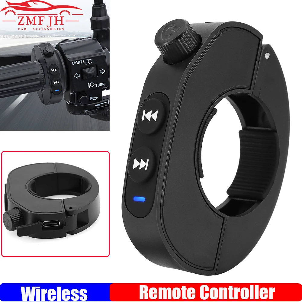 

Handlebar Remote Control For Motorcycle Helmet Headset Waterproof Media Controller Music Player For for Android Cellphone custom