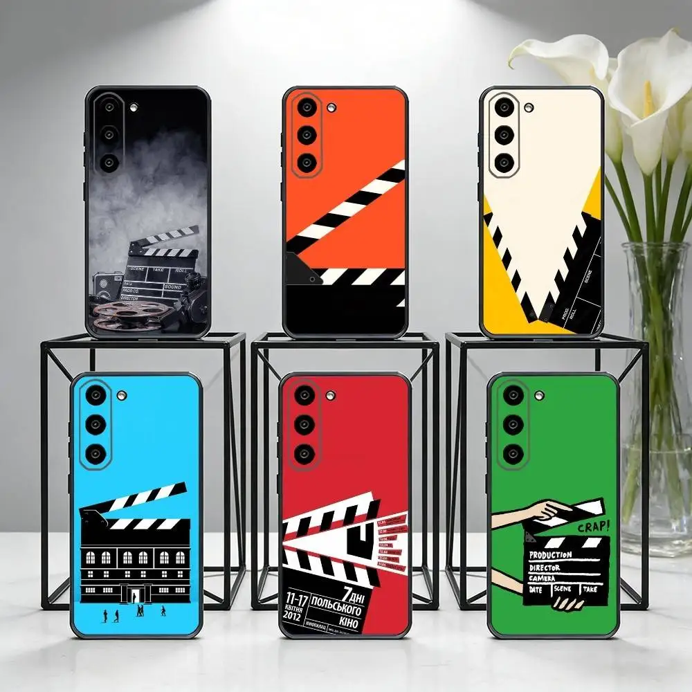 

Movie Clapperboard Clapper Board Phone Case For Samsung Galaxy A73,A72,A71,A70,A53,A52,A51,Others Soft Black Cover