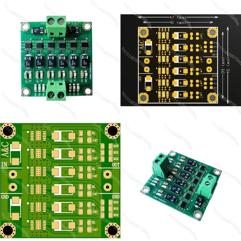 LT3045 6 Parallel 3A Ultra Low Noise Linear Regulator Power Supply Module with Heatsink 5V 9V 12V Output for Preamplifier DAC