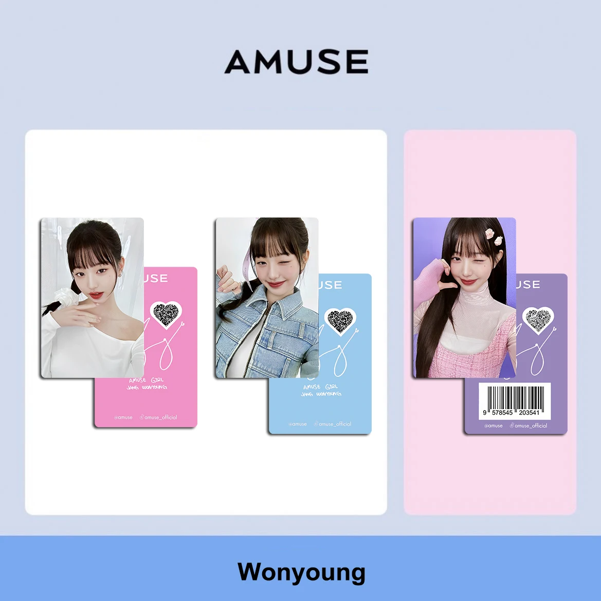 IVE Wonyoung Amuse Endorsement Card