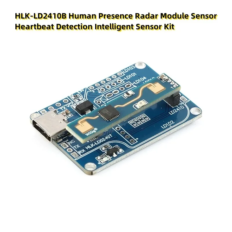 HLK-LD2410B Human Presence Radar Module Sensor Heartbeat Detection Intelligent Sensor Kit