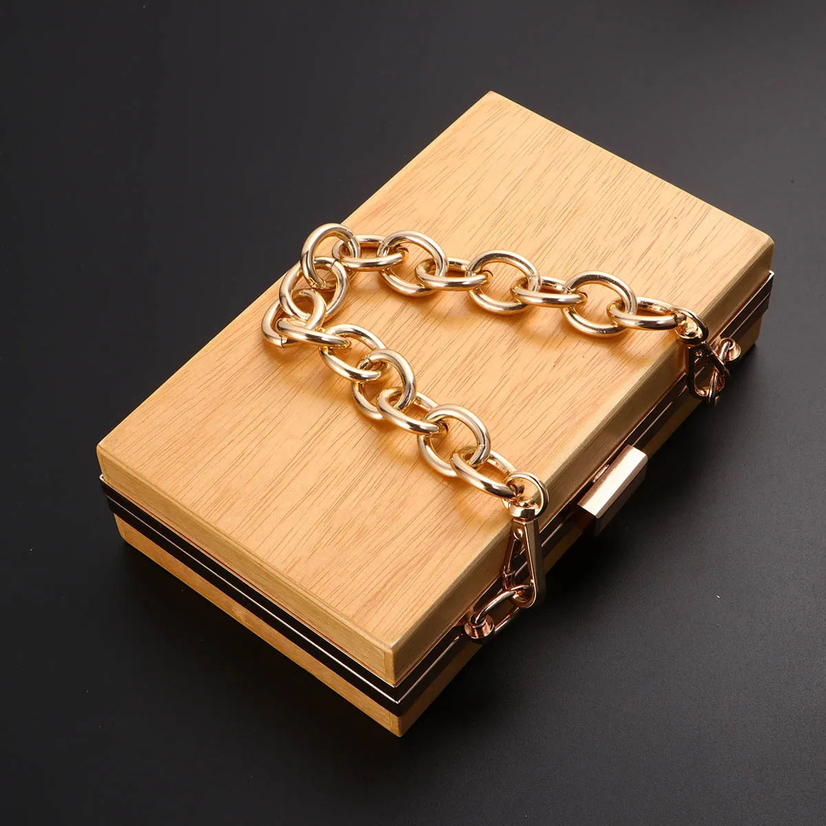 

4Pcs Aluminuin Ring Chain Durable Bag Straps Replacement for DIY Tote Handbag Purse Accessories Light Gold