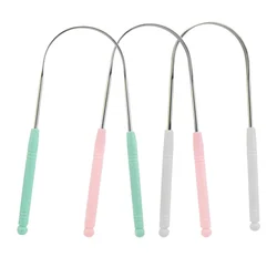 New Stainless Steel Tongue Scraper Oral Tongue Cleaner Brush Tongue Toothbrush Oral Hygiene High Quality Tounge Scraper