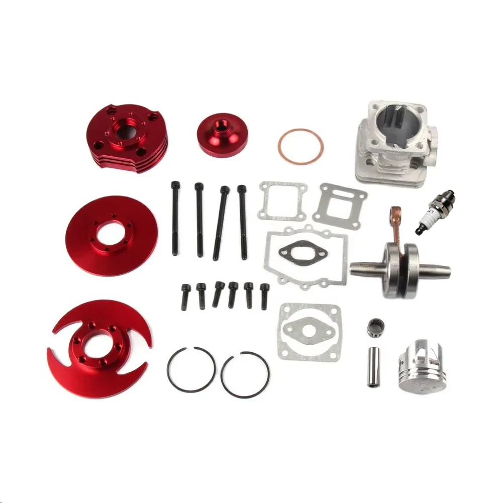

44mm Red Cylinder Big Bore 3 grooves Kit Crankshaft Gasket Set For 47cc 49cc Dirt Pit Bike Mini ATV Quad Motorcycle Pocket Bikes