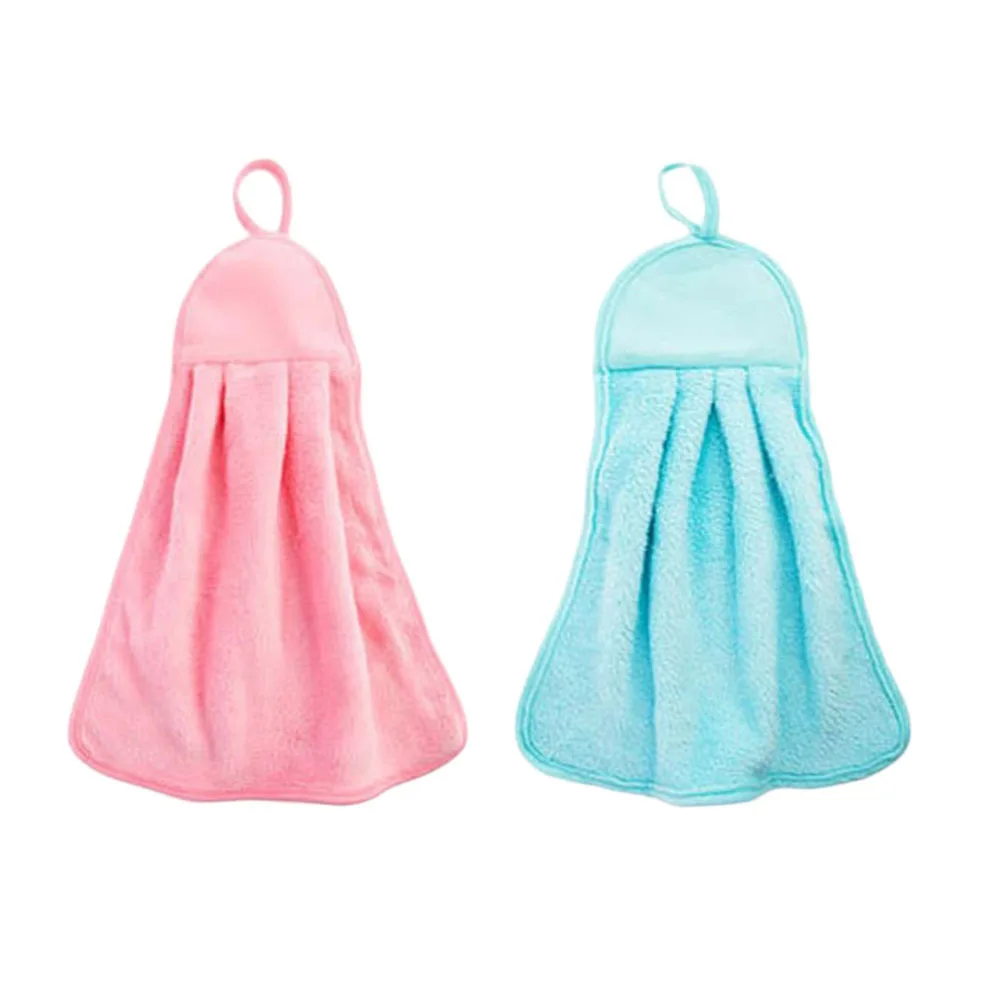 

2 pcs Absorbent Dish Cloth Kitchen Wash Towel Super Soft Non-Scratch Oilproof Hanging Drying Quick-Dry Disinfection Household