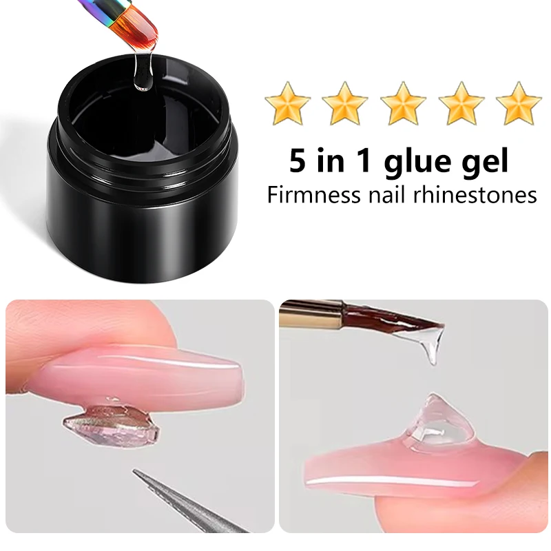 BORN PRETTY 5ML 5 in 1 Top Coat Wave Liner Gel Nagellack Semi Permanent Malerei Zeichnung Maniküre Lack Nail art Liner Kleber