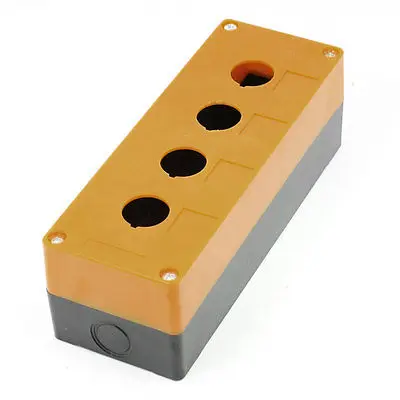 

Четырехкнопочный переключатель с отверстием 22 мм, корпус блока управления, желтый, черный