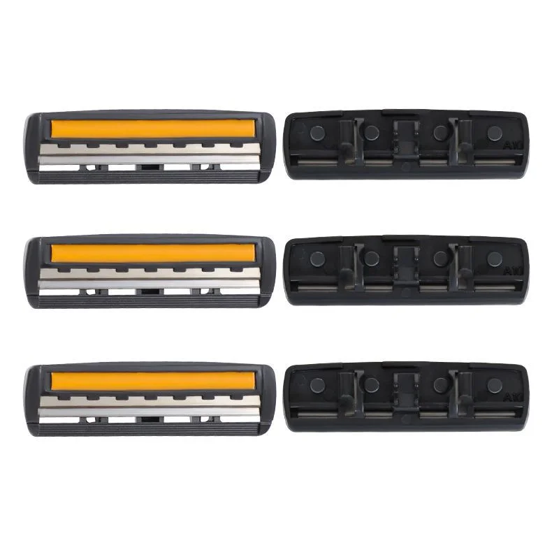 100% ماكينة حلاقة مقاومة للماء تصميم جديد للرجال ماكينة حلاقة ثلاث طبقات ماكينة حلاقة قابلة لإعادة الاستخدام مستوردة متعددة أداة تغيير الرأس