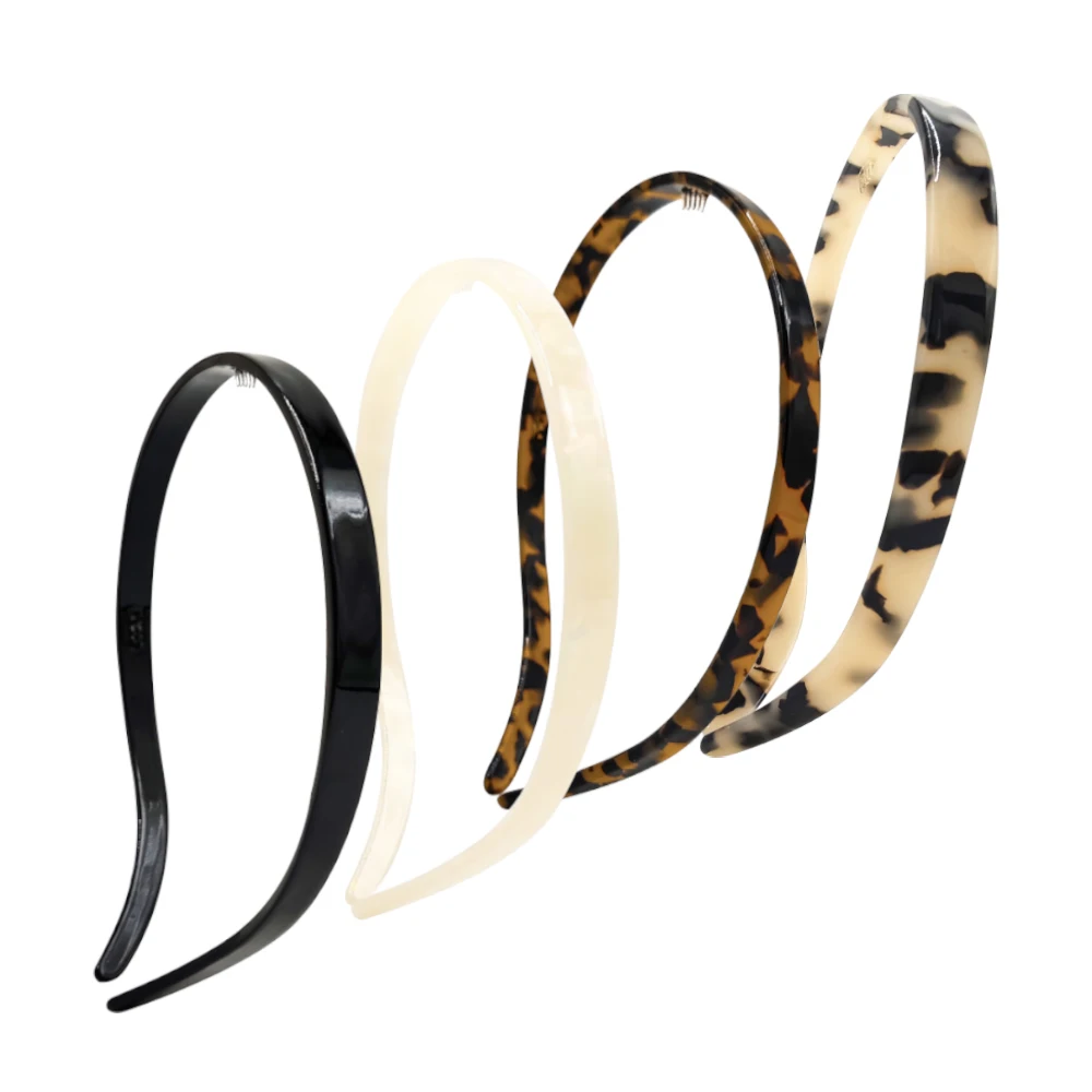 eManco Fashion Acetate Hair Bands Neat and Smooth Simple Design Exquisite and Beautiful Hair Accessories for Beautiful Women