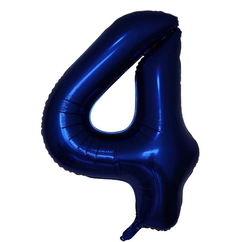 40Inch Navy Blue Number Foil Balloon 0-9 Digital Globos Children Birthday Party Decoration Baby Shower Toy Kids Graduation Gifts - view 5