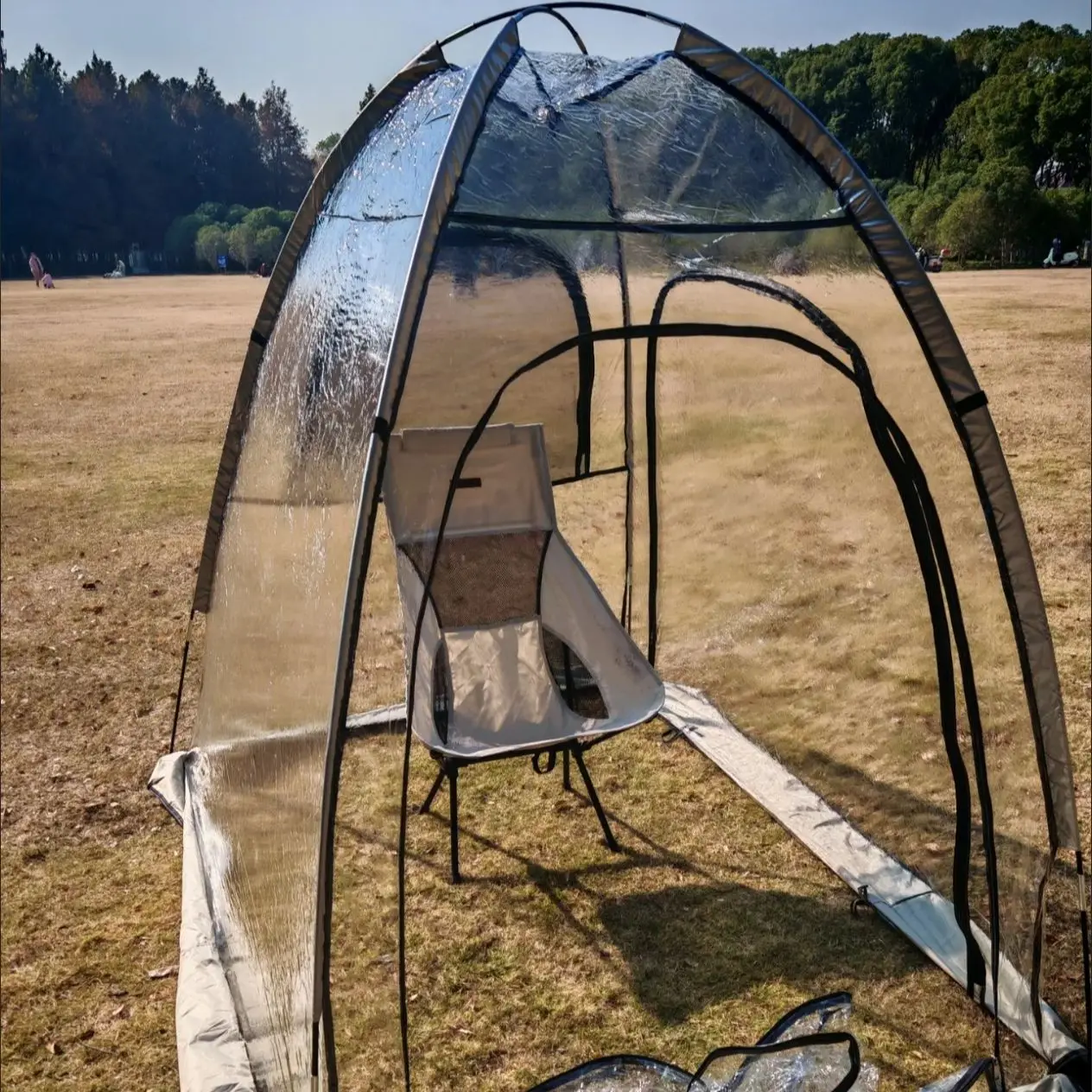 2-Person Clear Sports Pod Tent 3