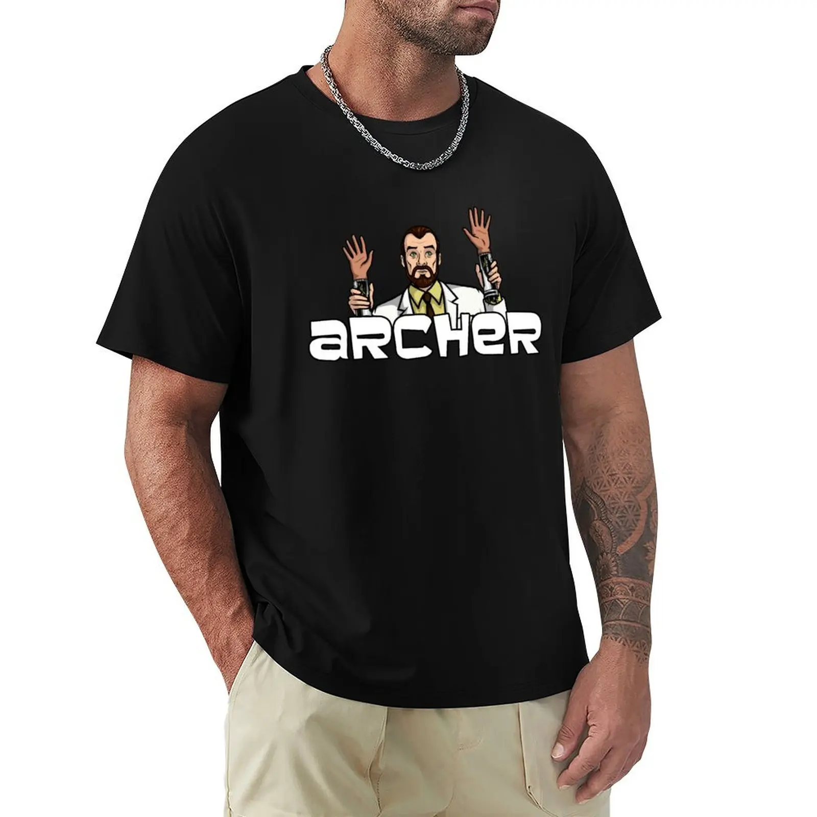 Archer Krieger Jazz Hands 83 Cool Graphic Vintage for Men T-Shirt Modern Style Print T-Shirt