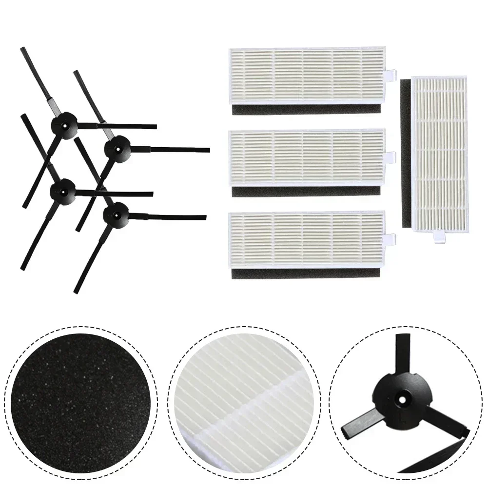 Комплект фильтра + боковой щетки для робота-пылесоса Danhui NR15, запасные части, сменные аксессуары для бытовой уборки