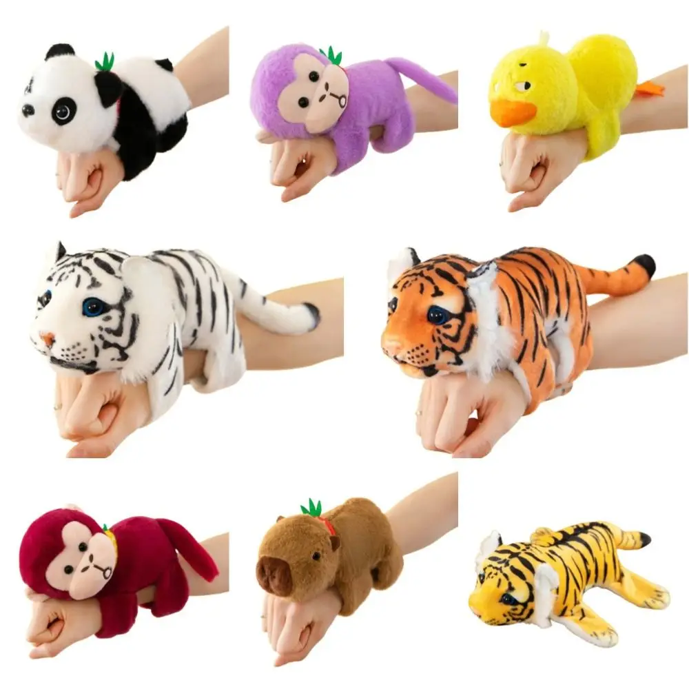 Plüschtier Panda Slap Armband Serie Monkey Chick Plüschpuppe Slap Armband Süße Puppe Weiches Capybara Plüsch Handgelenk Band Geburtstagsgeschenk