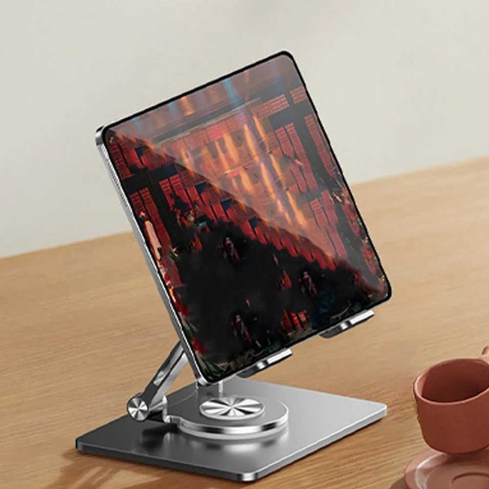 

360° Rotation Rotatable Tablet Stand Heat Dissipation Adjustable Tablet Holder Multi Angle Anti Slip Tablet Phone Metal Bracket