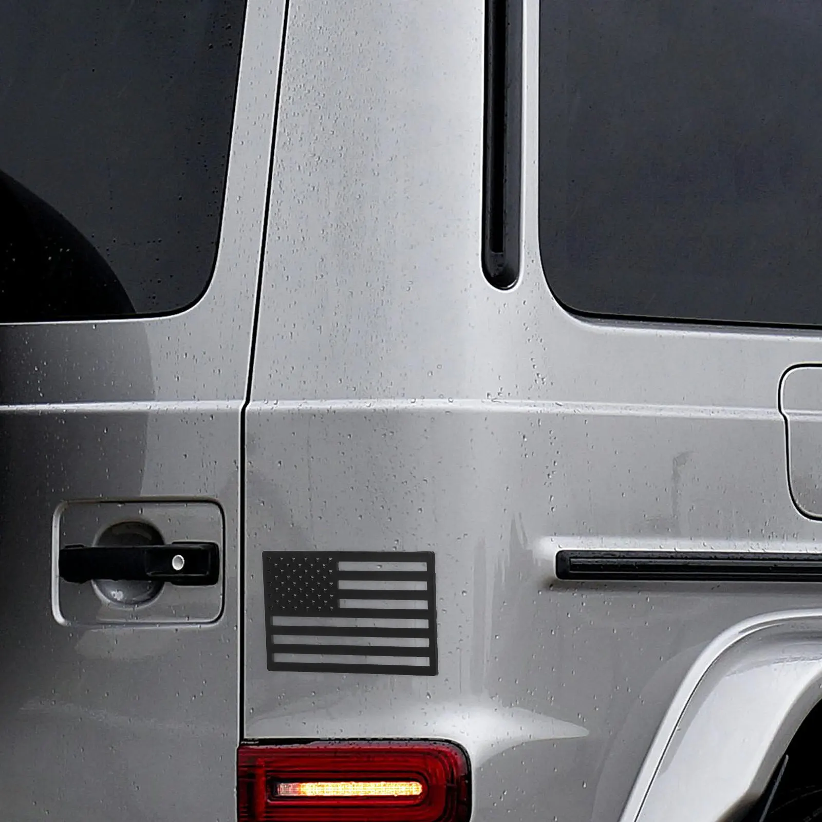 

1 пара автомобильных наклеек с полым изображением американского флага, водонепроницаемые, для грузовиков, внедорожников, аксессуары для бездорожья, патриотические автомобильные стикеры