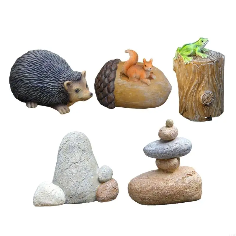 Secret Weatherproof Stone/Animal Key Hider for Gardens and Porches Valuables Container Decorative Home Decoration