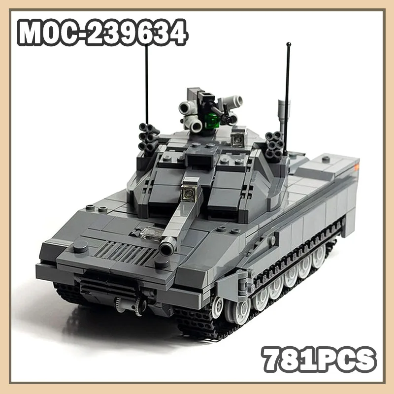 

MOC-239634 Военная война T-26 Gomora Танк Строительный блок Сборка Игровая модель Совместимые кирпичи Детские игрушки Подарки для взрослых 781 шт.