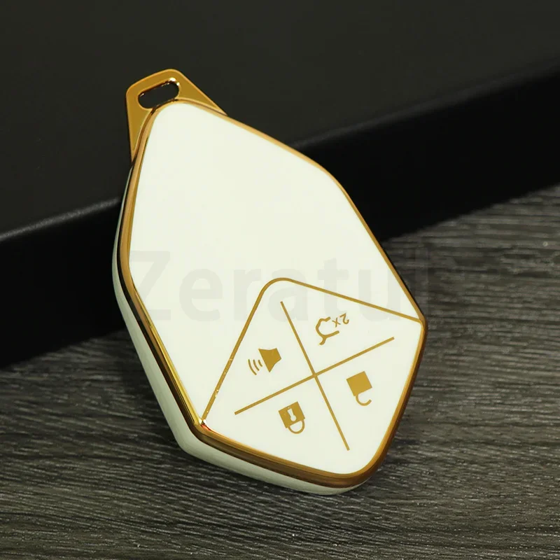 4 Buttons TPU Car Key Case Cover For Changan DEEPAL S7 SL03 2022 2023 2024 Key Fob Key Protector Keychain Holder Accessories - view 5