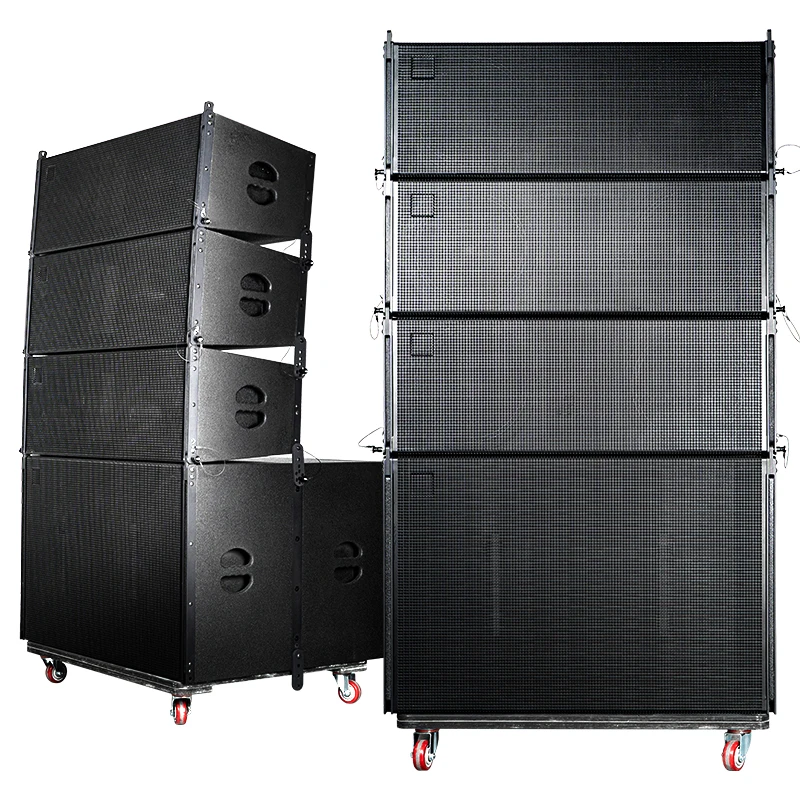 Manufacturer Dual 10 Inch Professional Line Array Speaker Sound System Audio Subwoofer Stage Party Passive Line Array Speakers