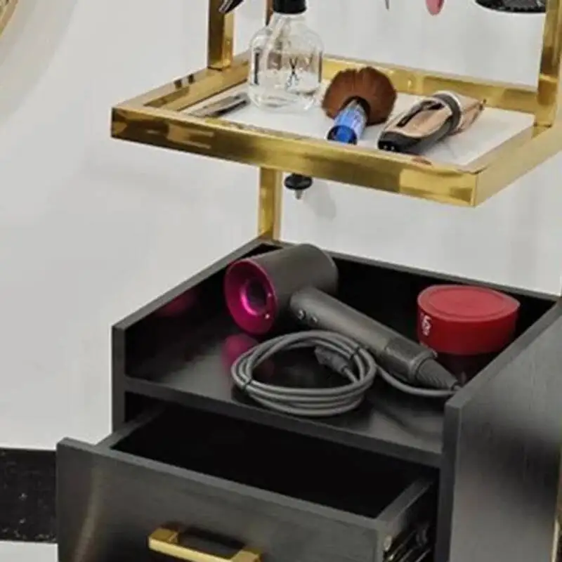 

Professional Organizer Portable Utility Salon Cart Trolley With Wheels Aesthetics Carrello Attrezzi Barbershop Furniture MQ50TC
