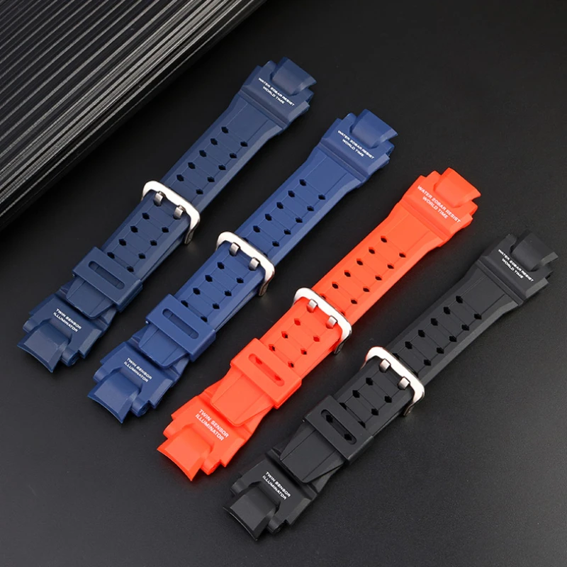 Silicone Watch Strap For Casio G-Shock GA-1000 /1100 GW-4000 /A1100 G-1400 Sport Waterproof Resin watchband men\'s Accessories