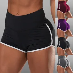Summer Quick-drying Running Shorts For Women High Waist Women Exercise Sexy Hips Push Up Sportswear Casual Yoga Pants S-3XL