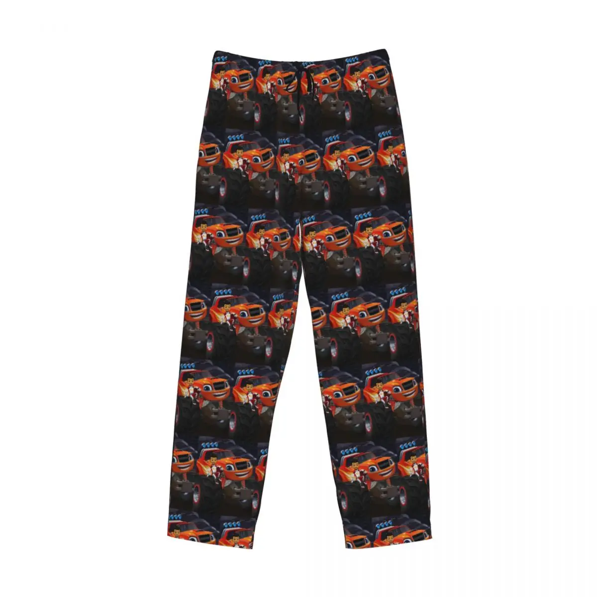 

Custom Blaze And The Monster Machines 4 Pajama Pants Men Sleepwear Sleep Lounge Bottoms with Pockets