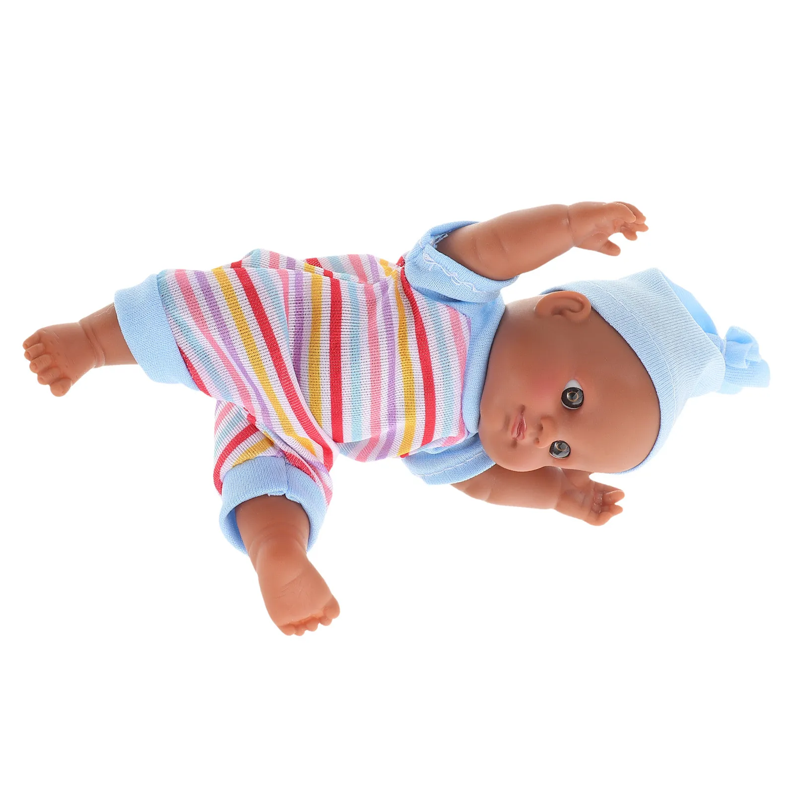 

Realistic Baby Reborn Lifelike Baby Boy Adjustable Limbs Compact Size Vivid Newborn Simulation Plaything Realistic