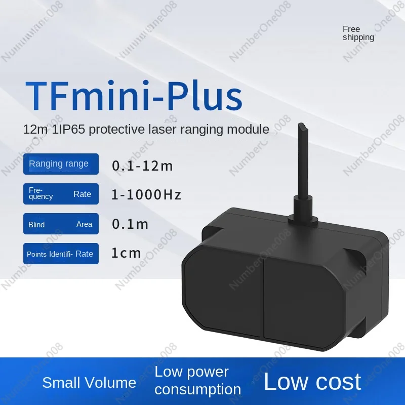 

Tfmini Plus12m Laser Radar Distance Measure Sensors TOF Obstacle Avoidance Fixed Height Industrial Detection