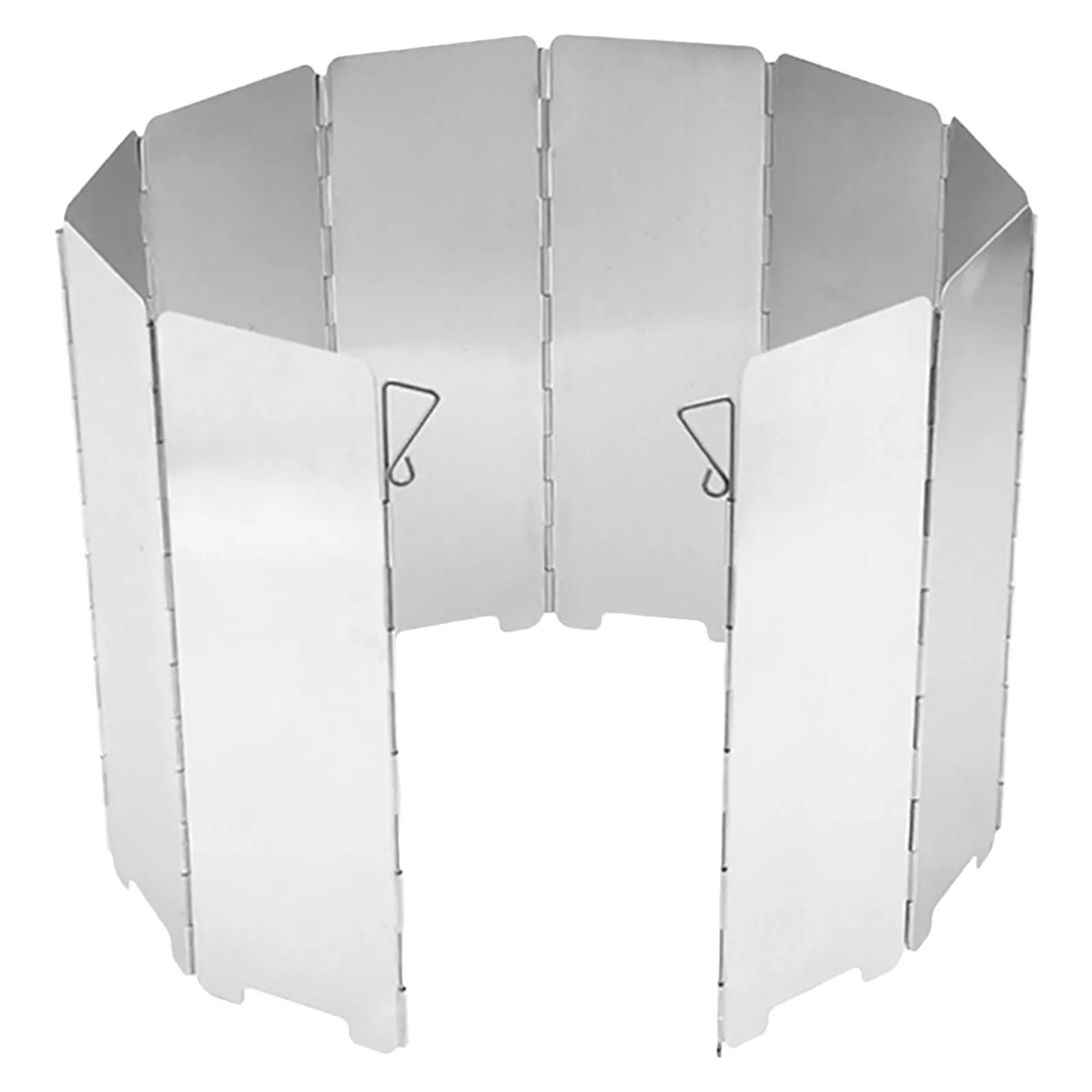 

1Set Stove Windshield Screens 10 Plates Aluminium Alloy Outdoor Camping Cooking Bbq Heat Loss Prevention Foldable Portable