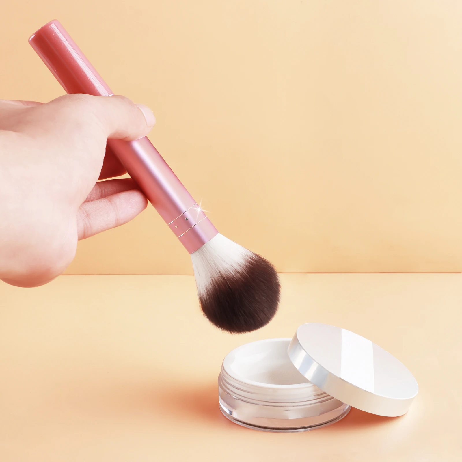 1PC ombre à paupières poudre fard à joues pinceau de maquillage Long Tube pinceau de maquillage outil de maquillage cheveux en Nylon tête de brosse ronde grande tête de brosse longue