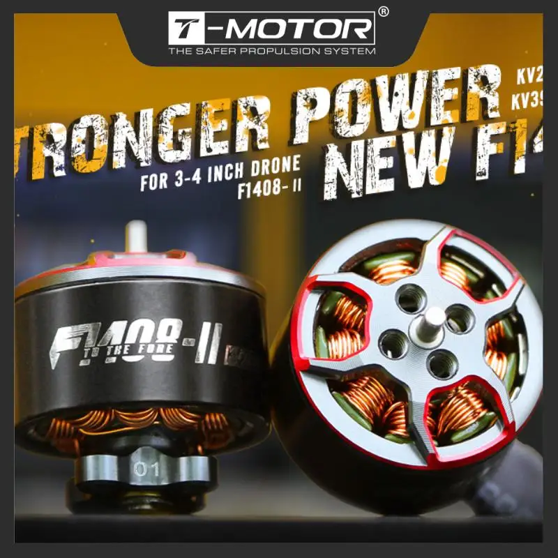 T-Motor T-HOBBY F1408-II KV2800/KV3950 Brushless Motor Fpv Racing Drone Motor 3-6S For Cinewhoop Drones Aircraft 3-4 inch Drone
