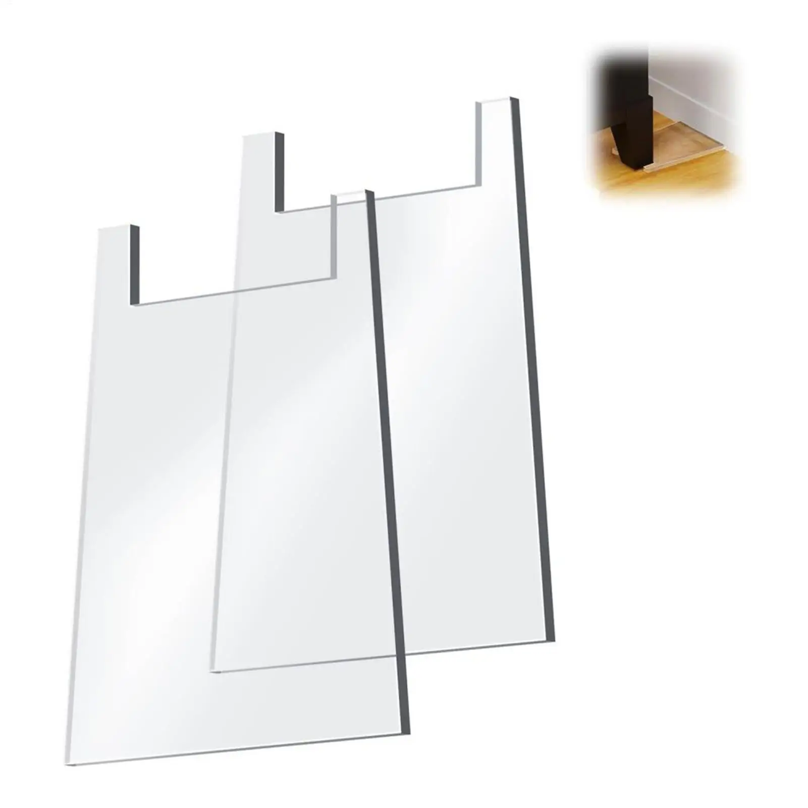 Couch-Wandabstandshalter, 2-teilig, Stoßstangenschutz, Couch-Wandschutz für Steckdose, Sofa, Bett, Schrank, Wohnung, Zuhause, Hotel, Boden, Schlafzimmer