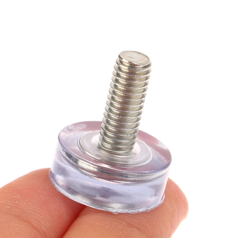 10 قطعة واضح الحديد البلاستيك الأثاث الجدول كرسي الساق قدم قابل للتعديل مستوي الإنزلاق الشريحة وسادة M6 M8 المسمار في المضادة للانزلاق منصات القدم