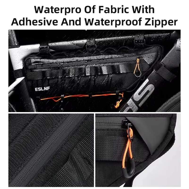 ESLNF Bike Triangle Tube Bag Water-Resistant Cycling Frame Bag For MTB&Road Bike Crossbeam Storage Pack