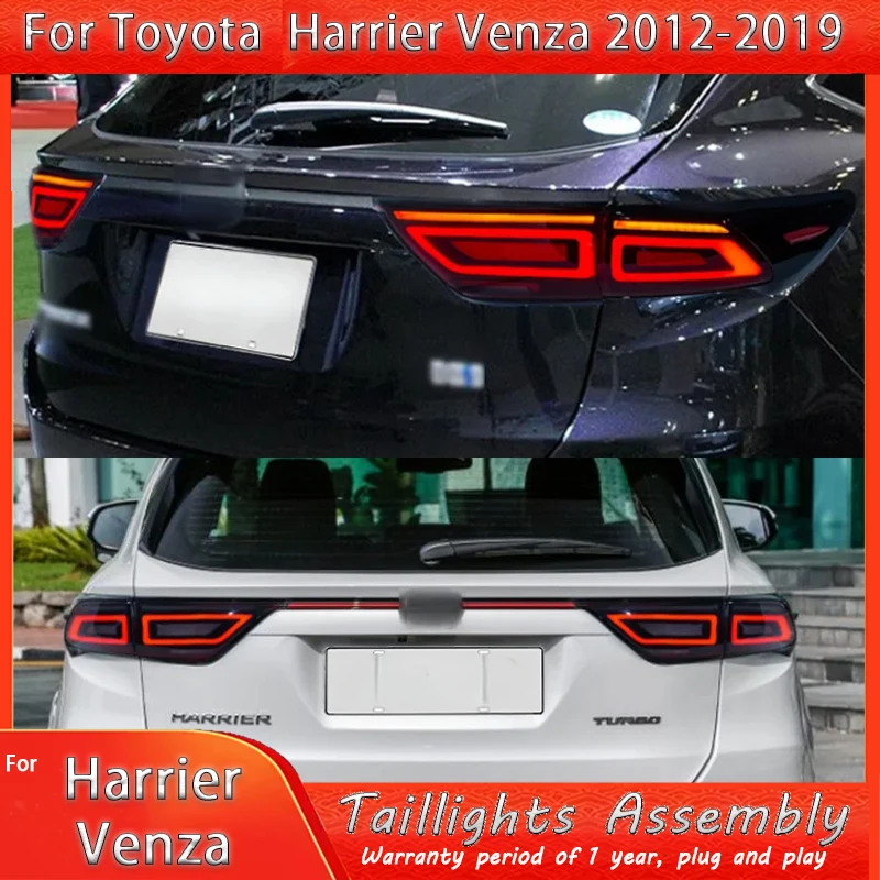 

Car Accessories For Toyota Harrier 60 Taillight 2012 2013 2014-2020 Tail Light Dynamic LED Turn Signal DRL Taillight Auto Tools