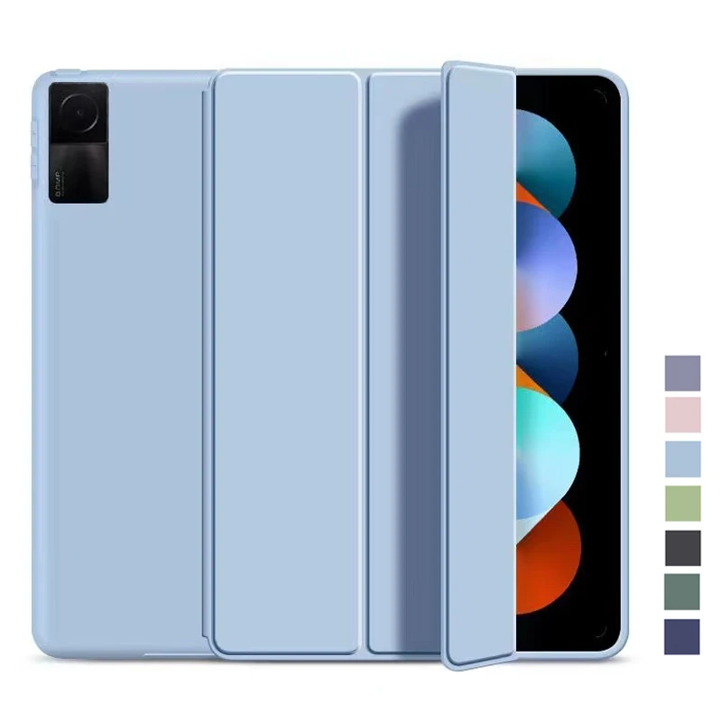 

Чехол для планшета Xiaomi Redmi Pad 10,61 2022, защитный чехол из искусственной кожи с складной подставкой для Funda Redmi Pad, чехол Capa 10,61 дюйма