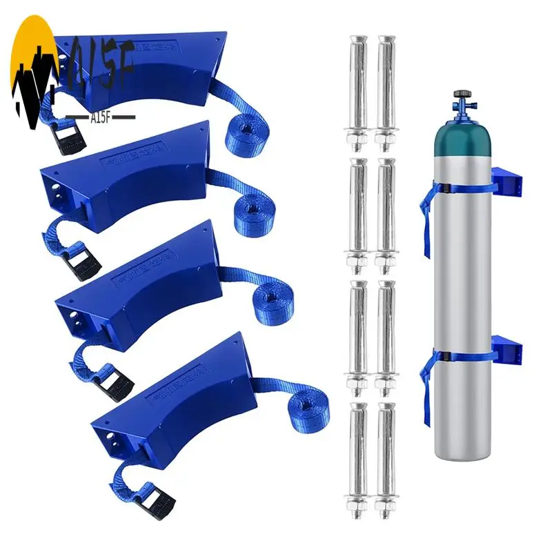 

A15F-Стойка для баллона с пропаном Кронштейн цилиндра для крепления баллона с пропаном Прочный цилиндр из АБС-пластика с винтами и опорой защитной цепи