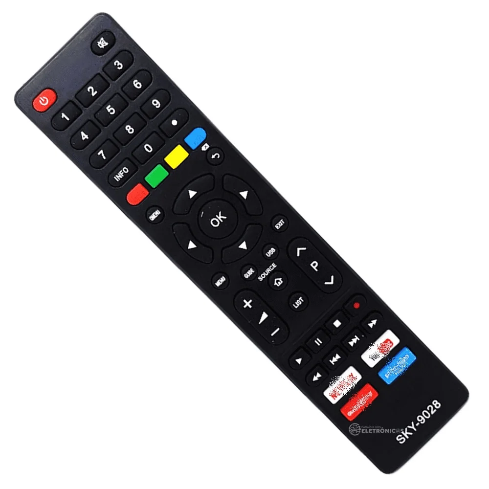 Compatible Remote Control For Philco Smart Television With YouTube Button Netflix - SK9028 LE7250